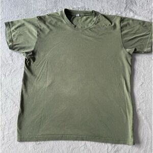 Uniqlo‎ Olive Green Blank T Shirt Men's SMALL Short Sleeve Casual